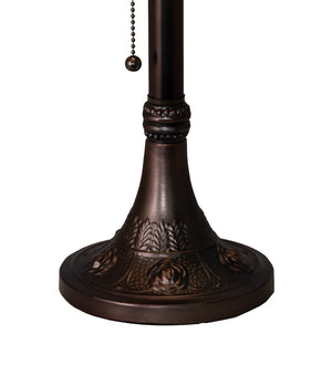 Meyda Tiffany - 151293 - One Light Table Lamp - Roseborder - Mahogany Bronze