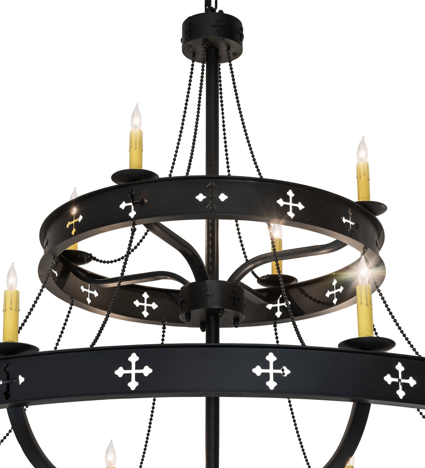 Meyda Tiffany - 247188 - 12 Light Chandelier - Byzantine - Solar Black