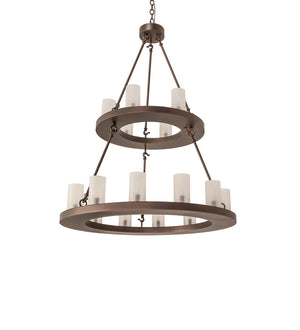 Meyda Tiffany - 247664 - 18 Light Chandelier - Loxley - Mahogany Bronze