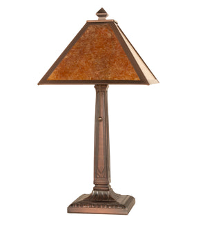 Meyda Tiffany - 248804 - One Light Table Lamp - Mission Prime - Mahogany Bronze