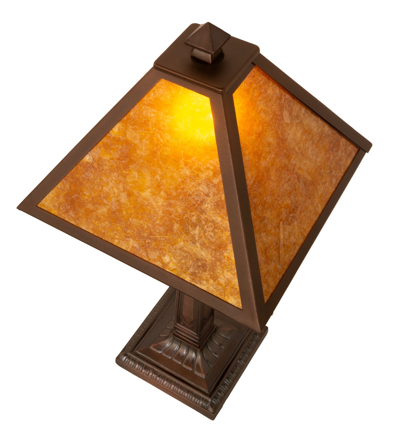 Meyda Tiffany - 248804 - One Light Table Lamp - Mission Prime - Mahogany Bronze