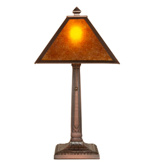 Meyda Tiffany - 248804 - One Light Table Lamp - Mission Prime - Mahogany Bronze