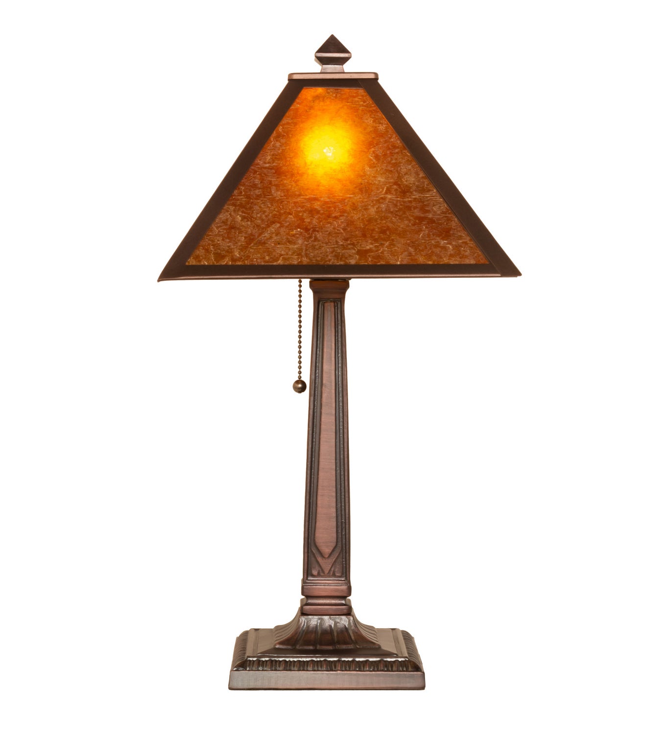 Meyda Tiffany - 248804 - One Light Table Lamp - Mission Prime - Mahogany Bronze