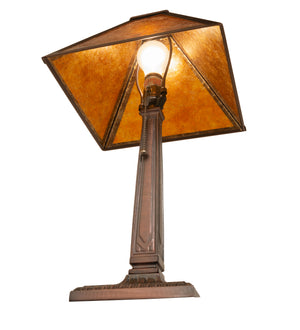 Meyda Tiffany - 248804 - One Light Table Lamp - Mission Prime - Mahogany Bronze