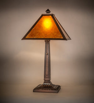 Meyda Tiffany - 248804 - One Light Table Lamp - Mission Prime - Mahogany Bronze