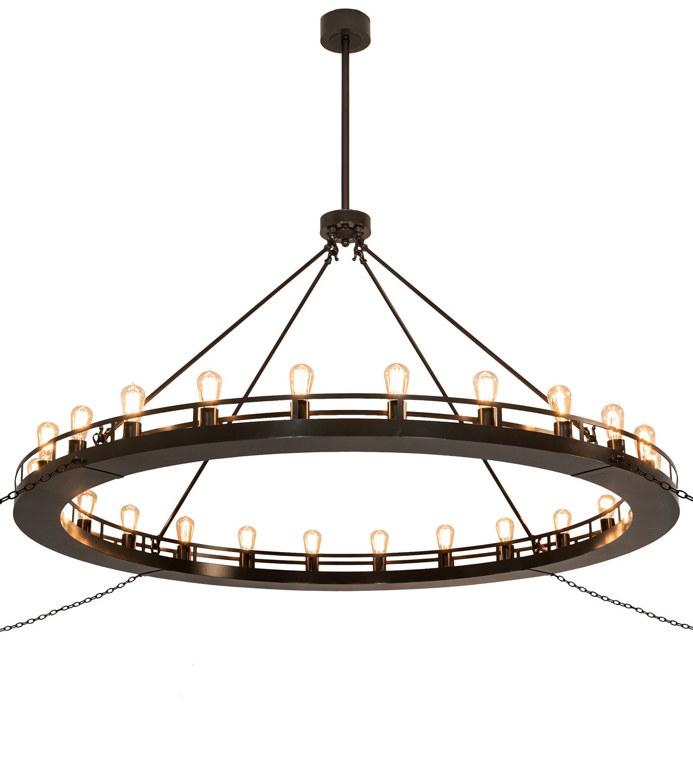 Meyda Tiffany - 249013 - 24 Light Chandelier - Barbury - Phosphate Prime/Timeless Bronze