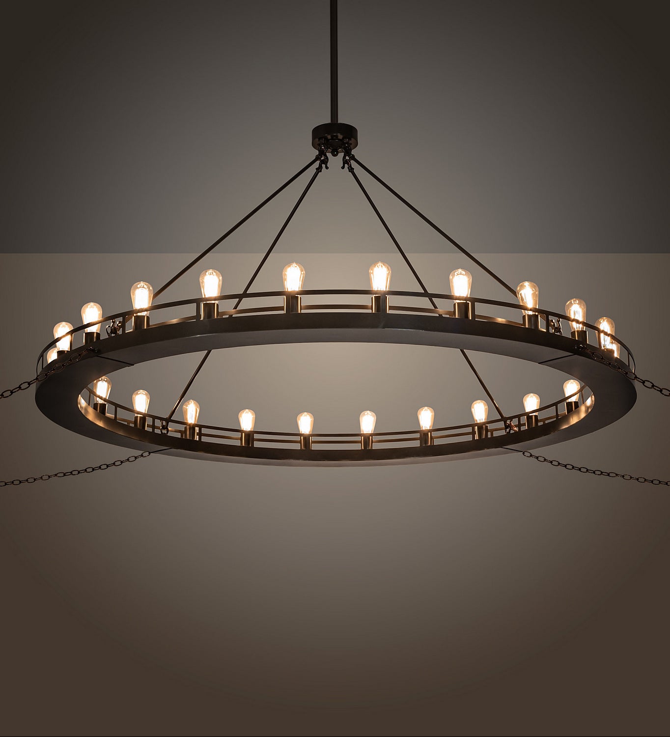 Meyda Tiffany - 249013 - 24 Light Chandelier - Barbury - Phosphate Prime/Timeless Bronze