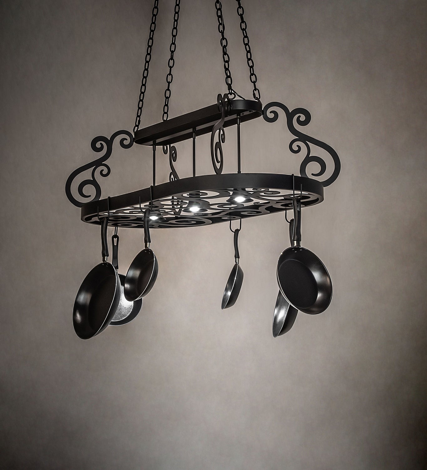 Meyda Tiffany - 250739 - LED Pot Rack - Neo - Blackwash