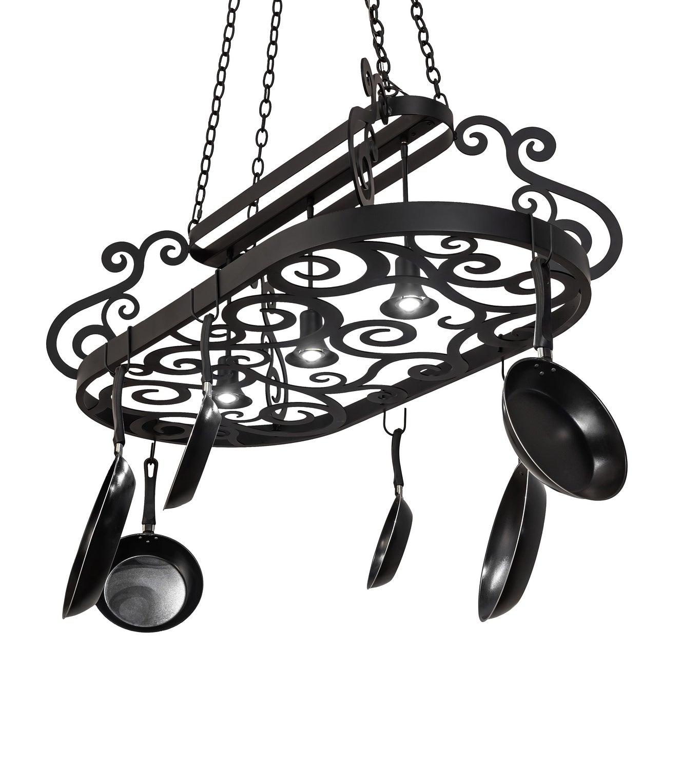 Meyda Tiffany - 250739 - LED Pot Rack - Neo - Blackwash