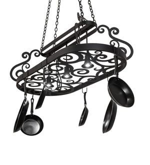 Meyda Tiffany - 250739 - LED Pot Rack - Neo - Blackwash