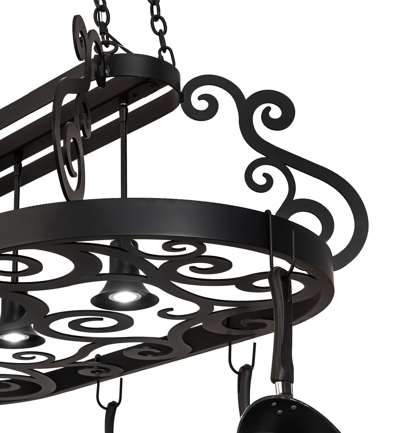 Meyda Tiffany - 250739 - LED Pot Rack - Neo - Blackwash