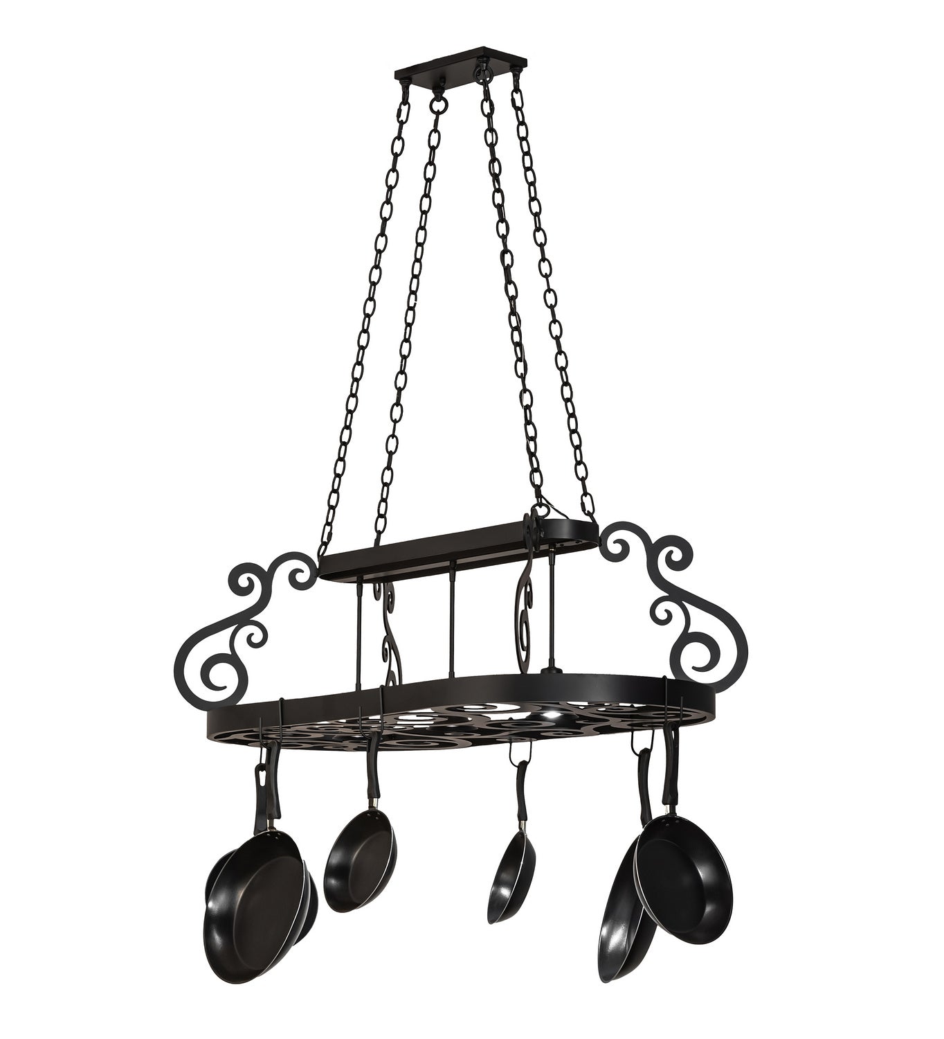 Meyda Tiffany - 250739 - LED Pot Rack - Neo - Blackwash