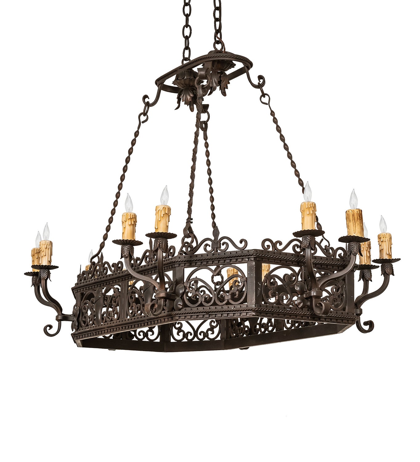 Meyda Tiffany - 250747 - 12 Light Chandelier - Conques - Oil Rubbed Bronze