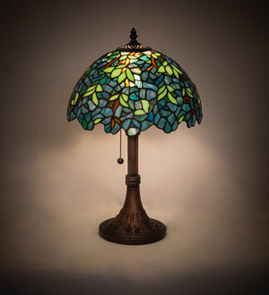 Meyda Tiffany - 251088 - 17"Table Lamp - Nightfall Wisteria - Mahogany Bronze