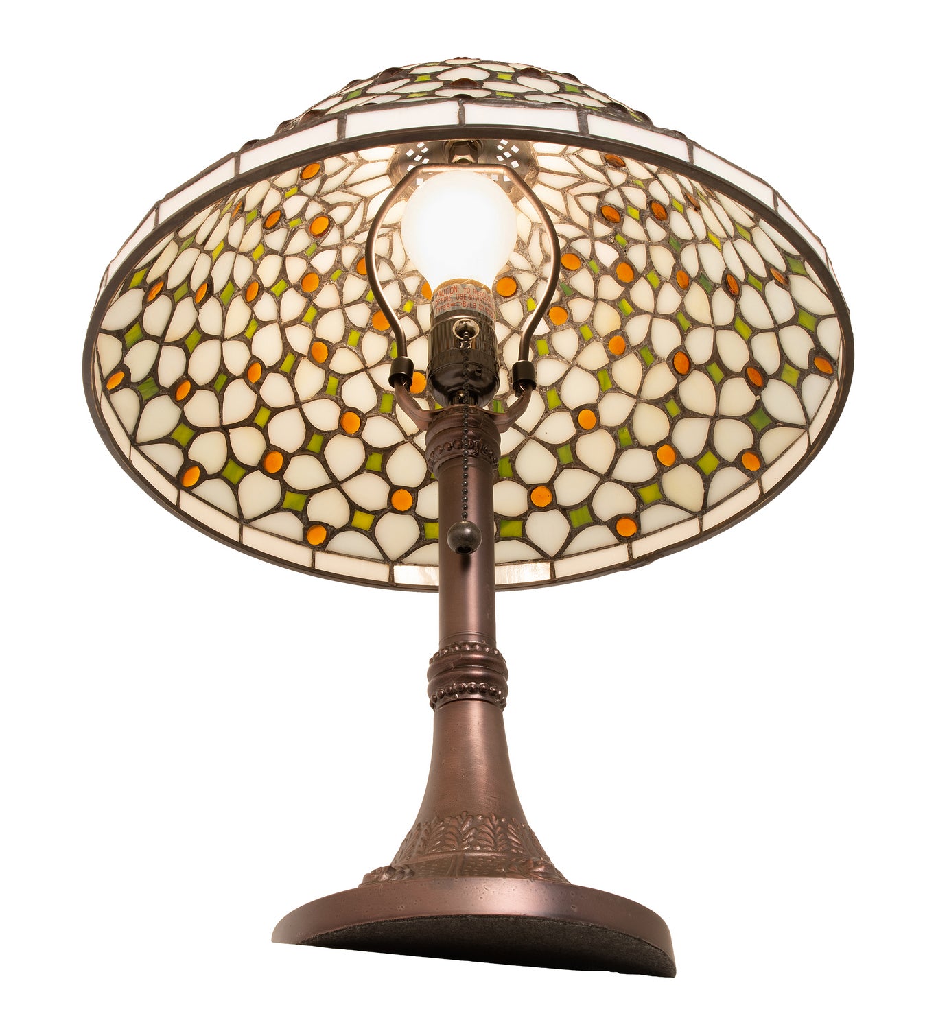 Meyda Tiffany - 251312 - One Light Table Lamp - Diamond & Jewel - Mahogany Bronze