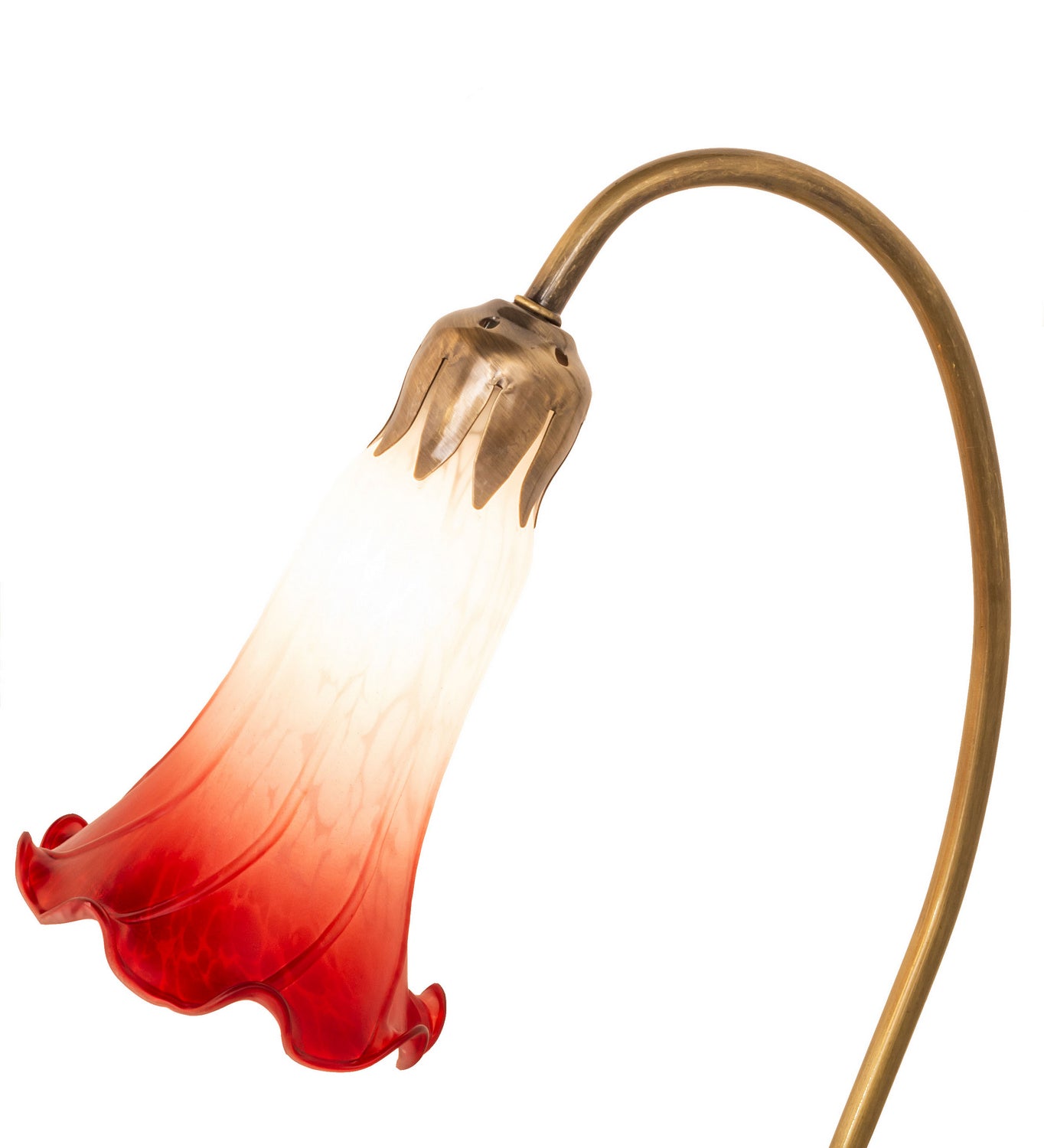 Meyda Tiffany - 251563 - One Light Accent Lamp - Red/White - Mahogany Bronze