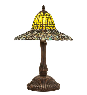 Meyda Tiffany - 49165 - One Light Table Lamp - Tiffany Bell - Mahogany Bronze