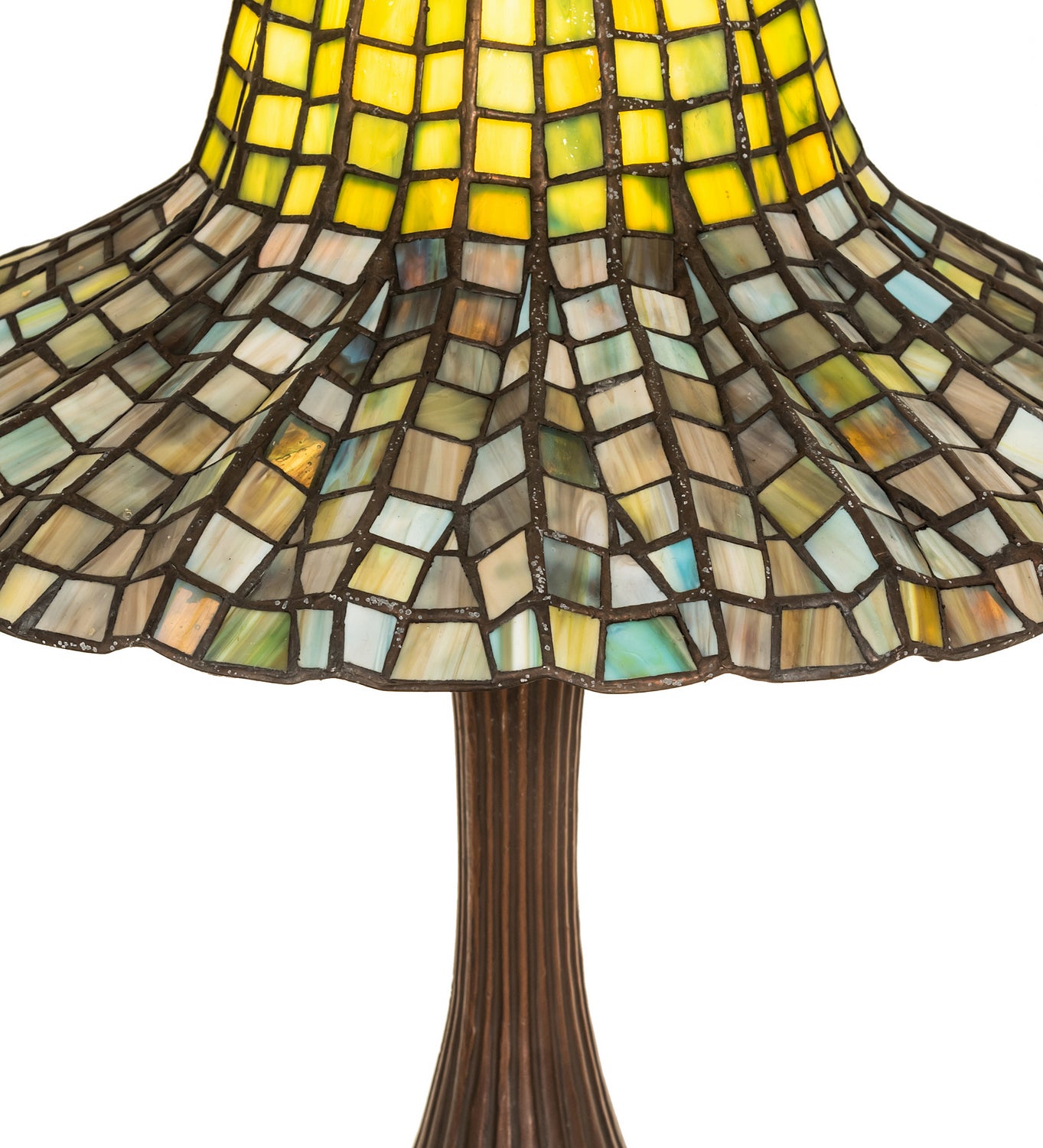 Meyda Tiffany - 49165 - One Light Table Lamp - Tiffany Bell - Mahogany Bronze