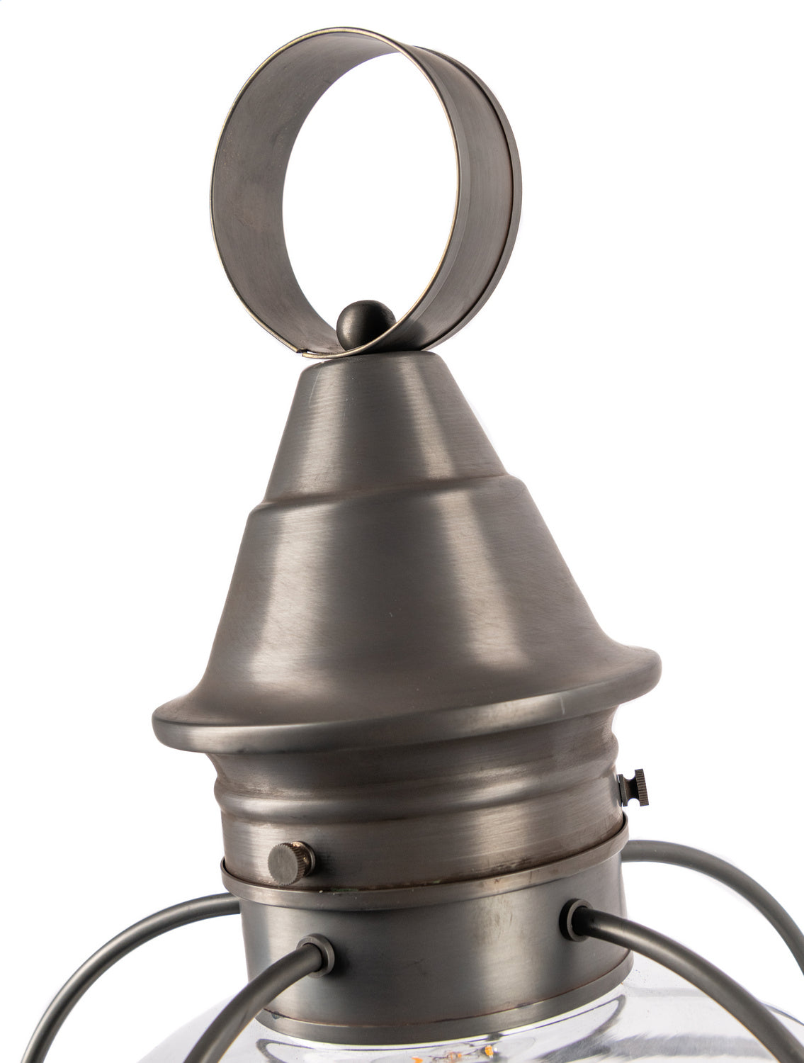 Norwell Lighting - 1711-GM-CL - One Light Post Mount - American Onion - Gun Metal