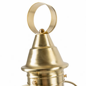 Norwell Lighting - 1711-SB-CL - One Light Post Mount - American Onion - Satin Brass