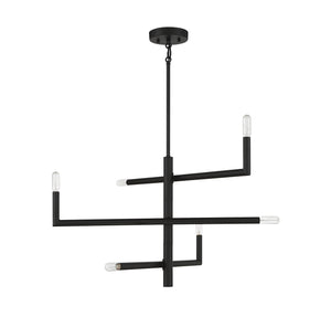 Savoy House - 1-1623-6-89 - Six Light Chandelier - Cristofer - Matte Black