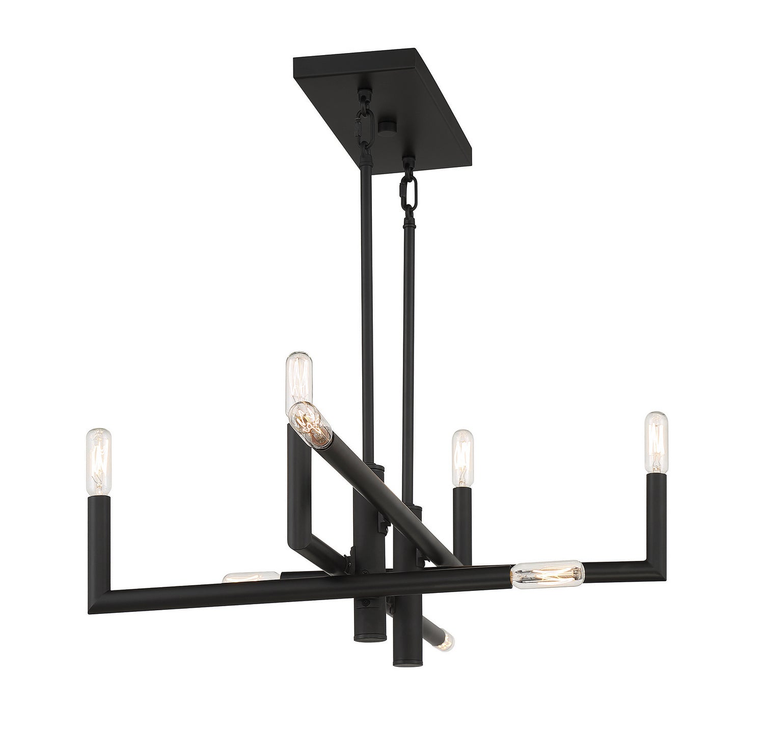 Savoy House - 1-1624-8-89 - Eight Light Linear Chandelier - Cristofer - Matte Black