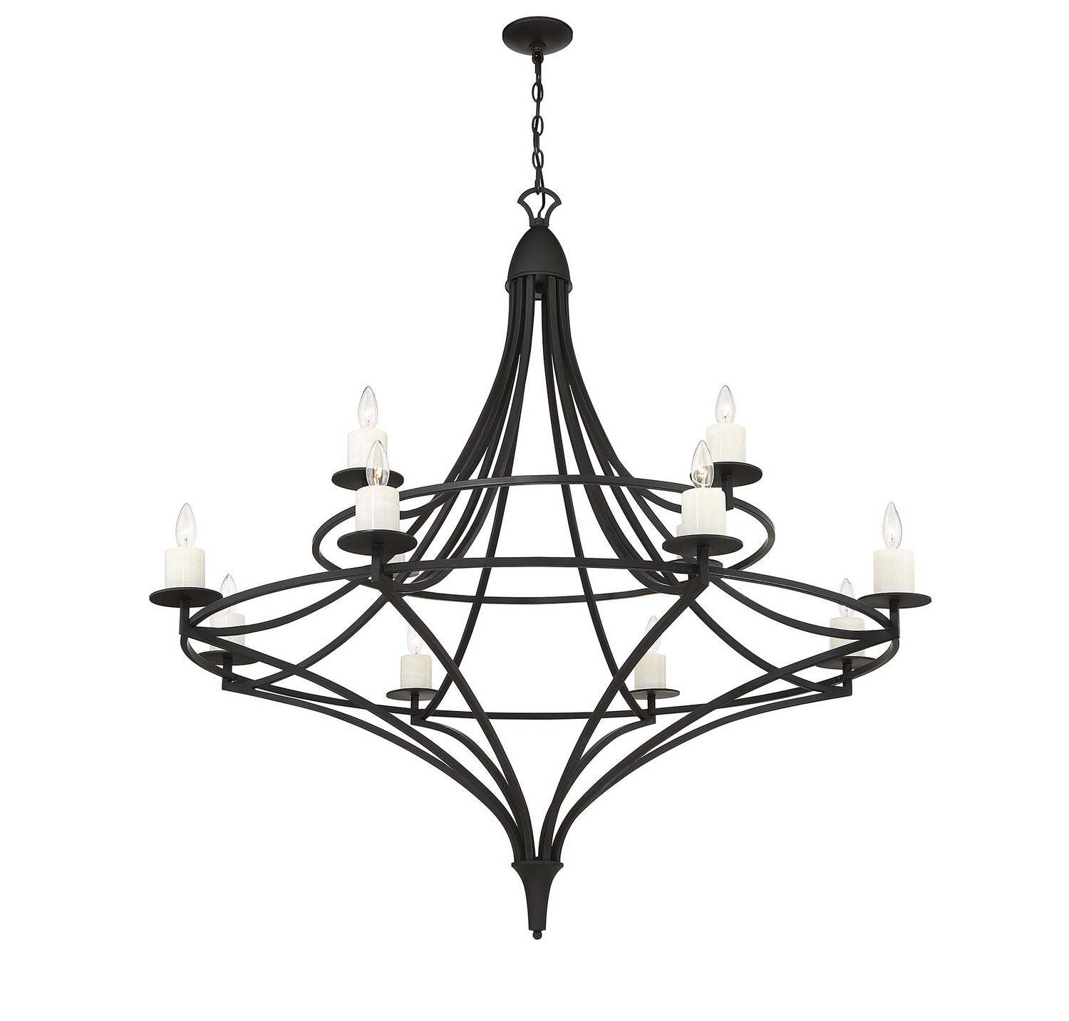 Savoy House - 1-1672-12-89 - 12 Light Chandelier - Director - Matte Black