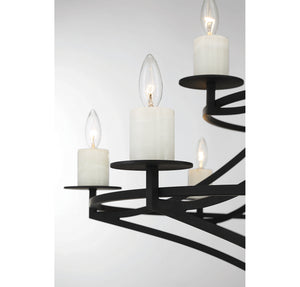 Savoy House - 1-1672-12-89 - 12 Light Chandelier - Director - Matte Black