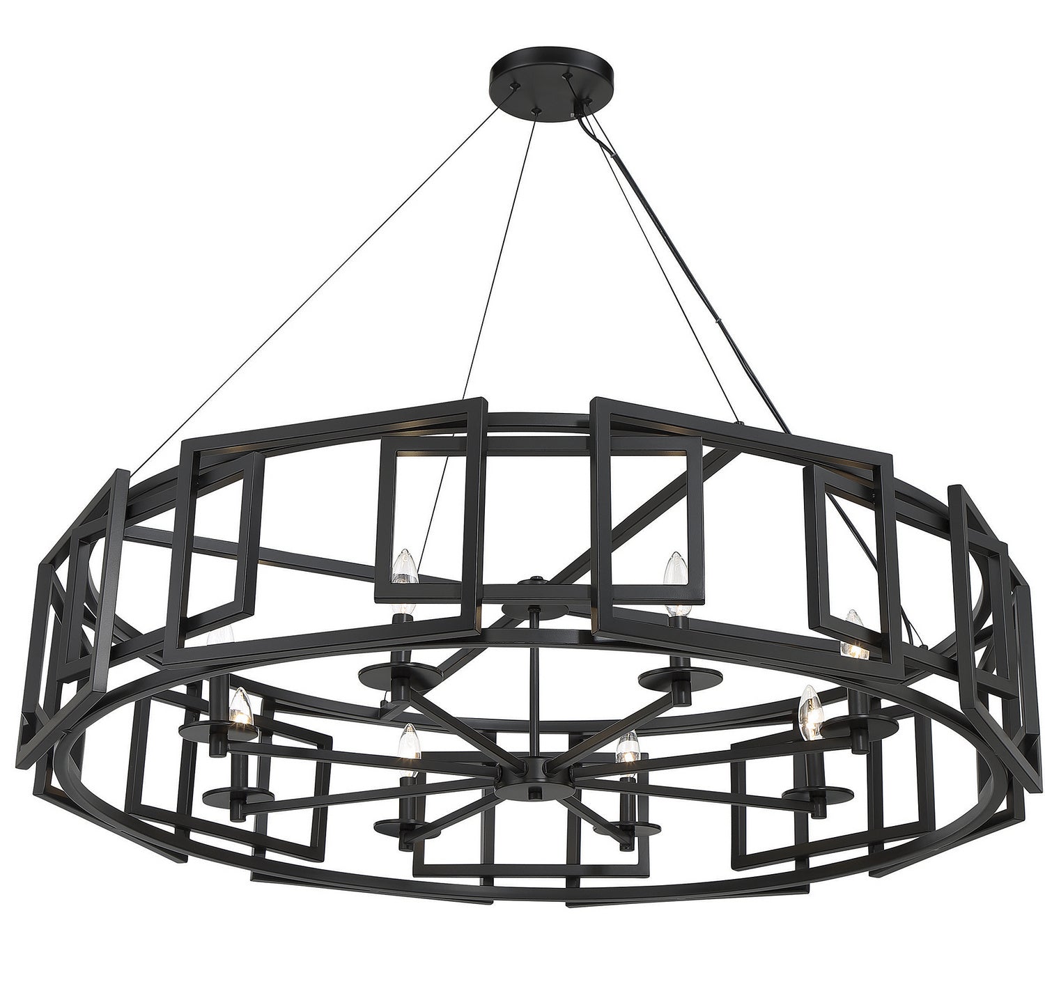 Savoy House - 1-1675-8-89 - Eight Light Chandelier - Radcliffe - Matte Black