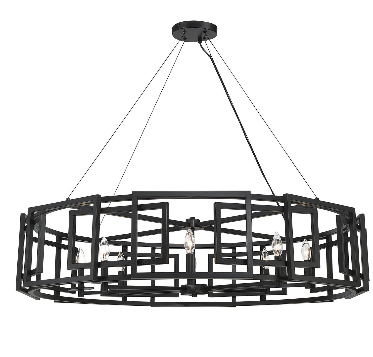 Savoy House - 1-1675-8-89 - Eight Light Chandelier - Radcliffe - Matte Black