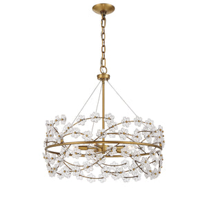 Savoy House - 1-1727-5-322 - Five Light Chandelier - Camille - Warm Brass