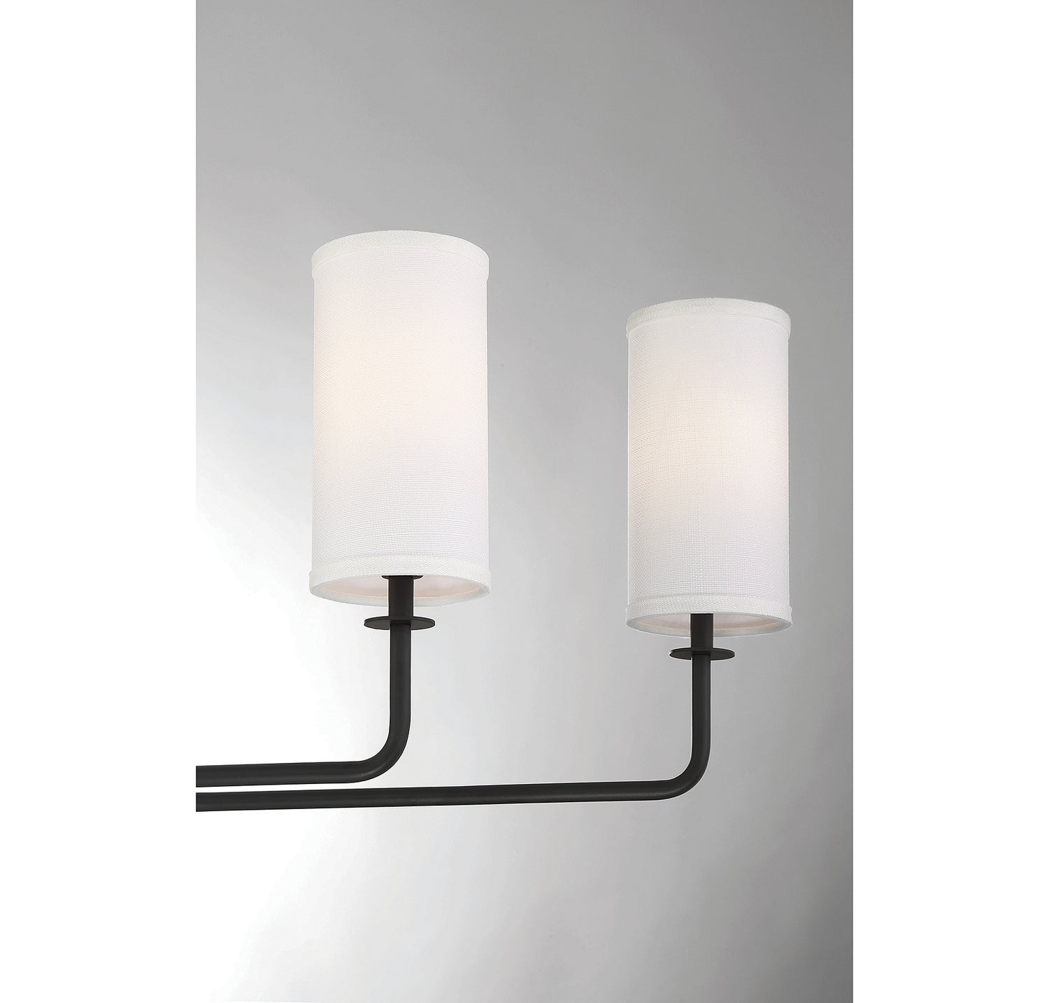 Savoy House - 1-1756-6-89 - Six Light Linear Chandelier - Powell - Matte Black