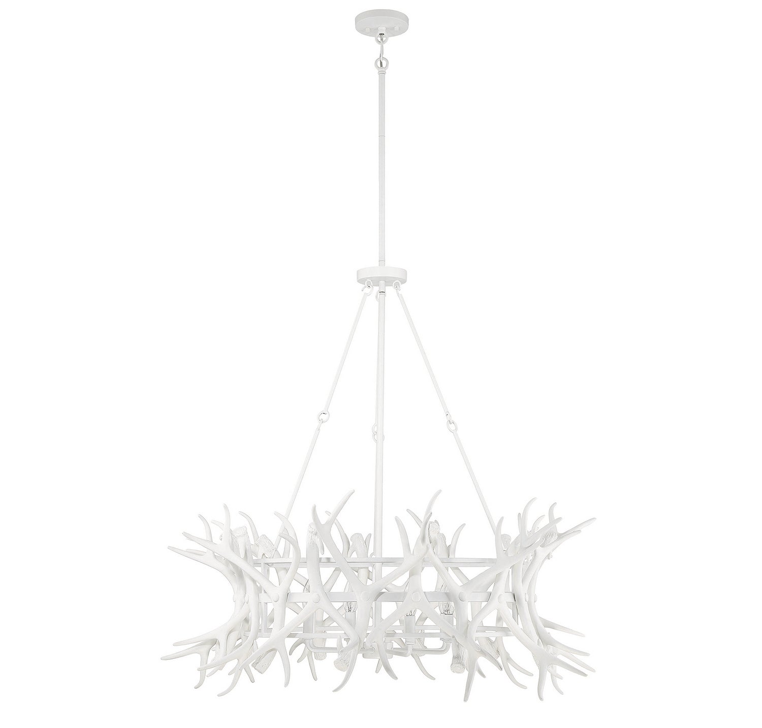 Savoy House - 1-1760-8-80 - Eight Light Chandelier - Daniels - Matte White