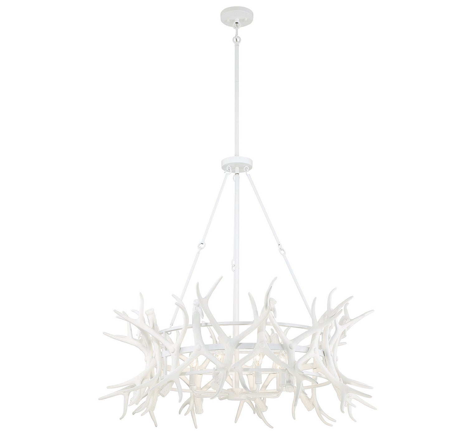 Savoy House - 1-1760-8-80 - Eight Light Chandelier - Daniels - Matte White