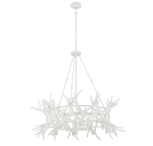 Savoy House - 1-1760-8-80 - Eight Light Chandelier - Daniels - Matte White