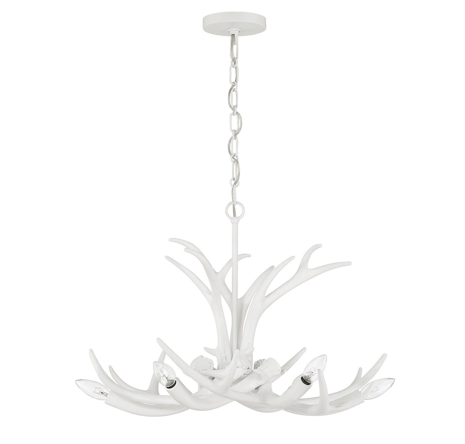 Savoy House - 1-1761-6-80 - Six Light Chandelier - Daniels - Matte White