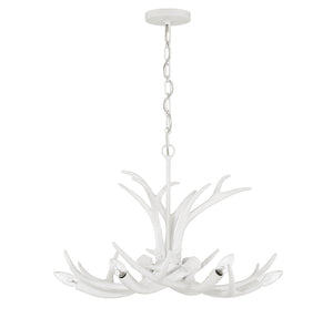 Savoy House - 1-1761-6-80 - Six Light Chandelier - Daniels - Matte White