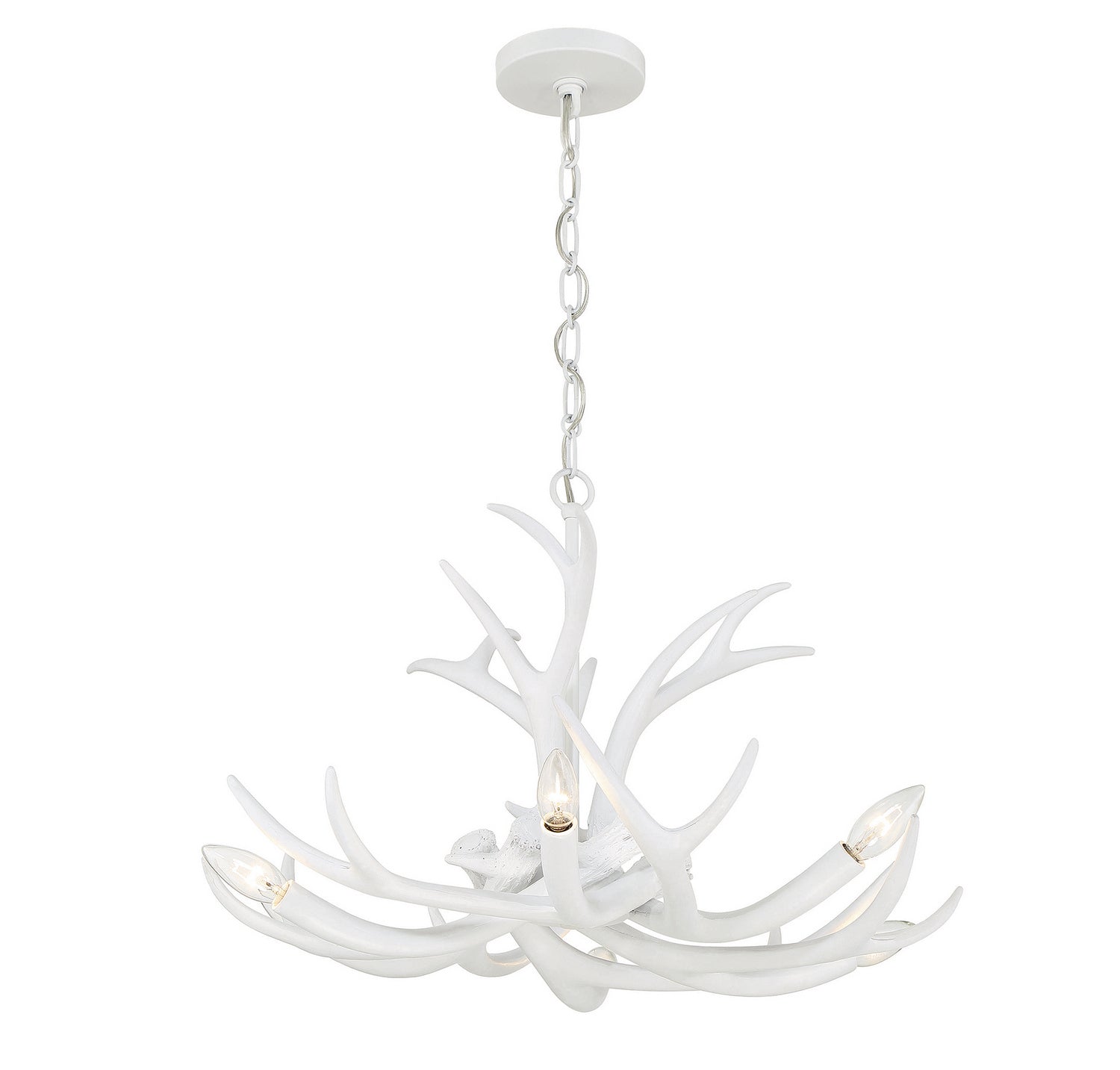 Savoy House - 1-1761-6-80 - Six Light Chandelier - Daniels - Matte White