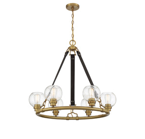 Savoy House - 1-1838-6-322 - Six Light Chandelier - Bozeman - Warm Brass