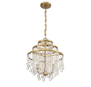 Savoy House - 1-1865-3-322 - Three Light Mini Chandelier - Luna - Warm Brass