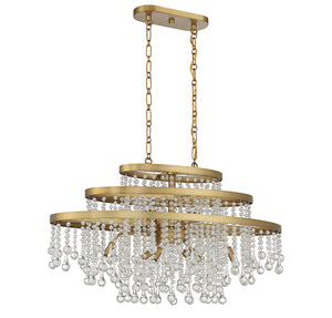 Savoy House - 1-1867-10-322 - Ten Light Chandelier - Luna - Warm Brass