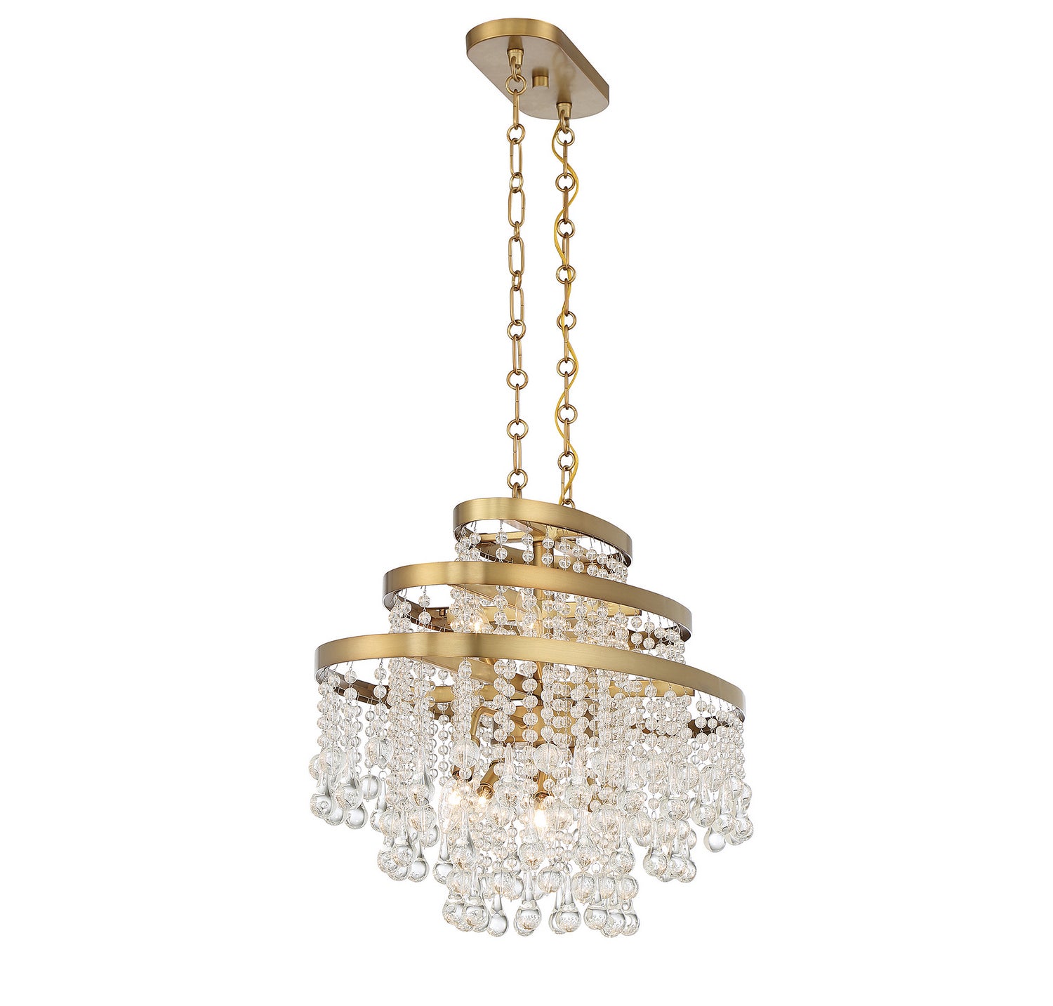 Savoy House - 1-1867-10-322 - Ten Light Chandelier - Luna - Warm Brass