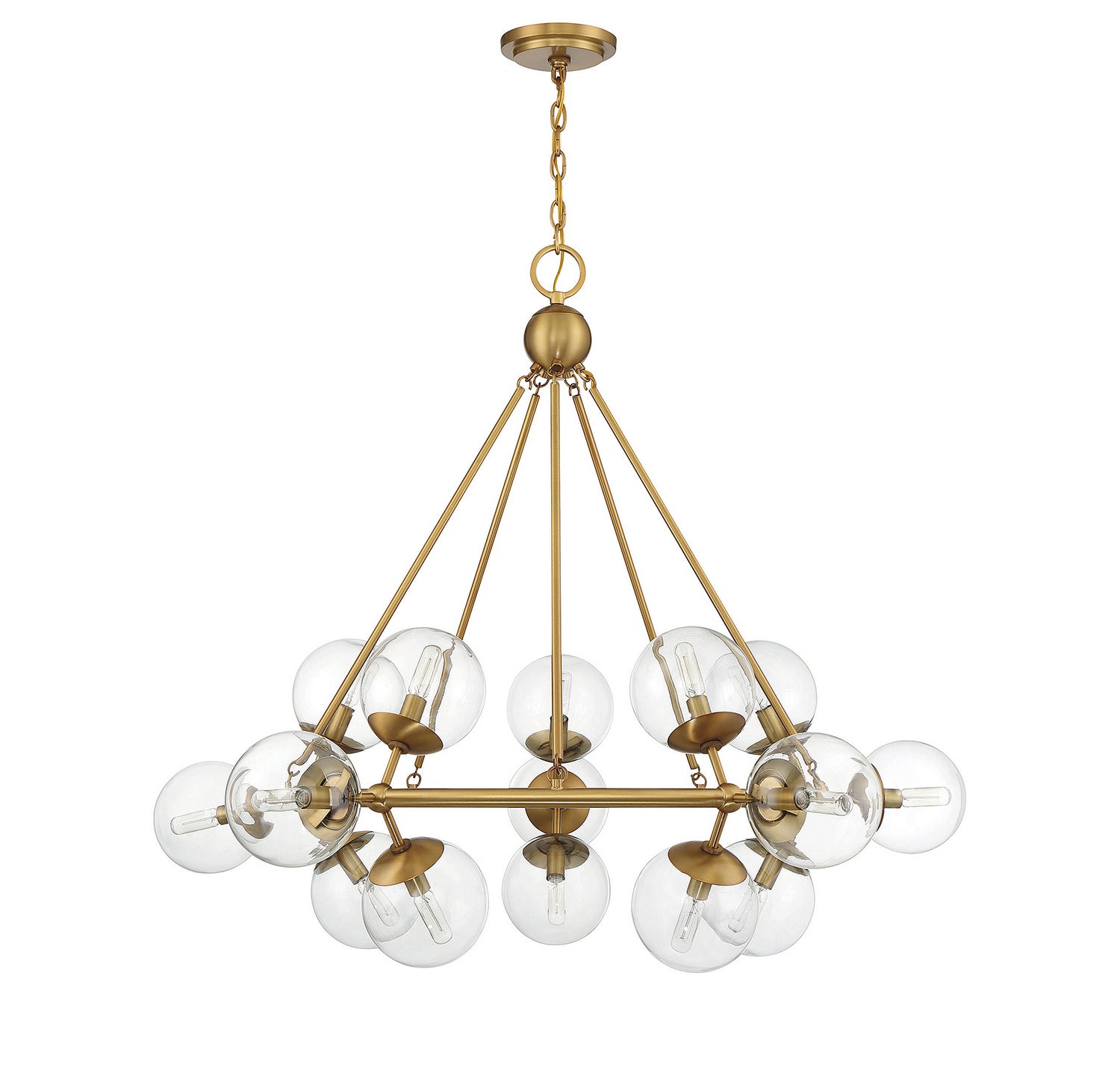 Savoy House - 1-1932-15-322 - 15 Light Chandelier - Orion - Warm Brass