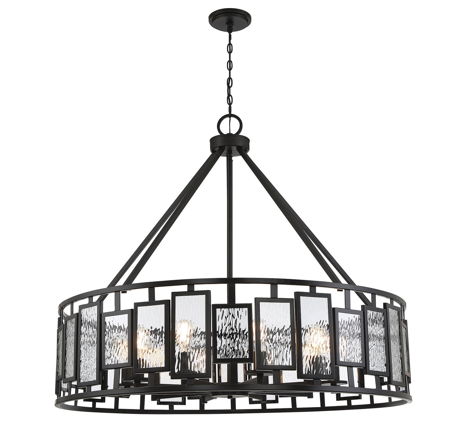 Savoy House - 1-1943-10-89 - Ten Light Chandelier - Deandre - Matte Black