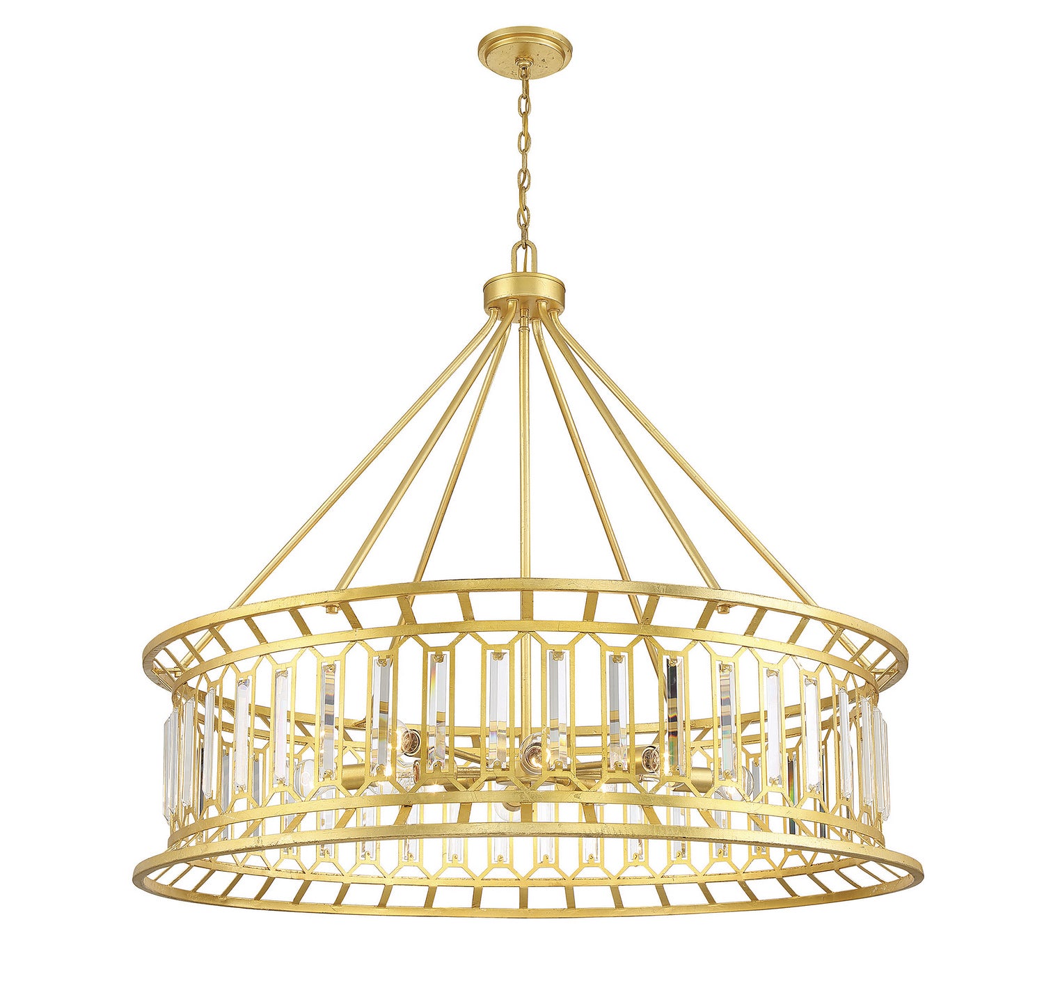 Savoy House - 1-1946-10-260 - Ten Light Chandelier - Daintree - True Gold