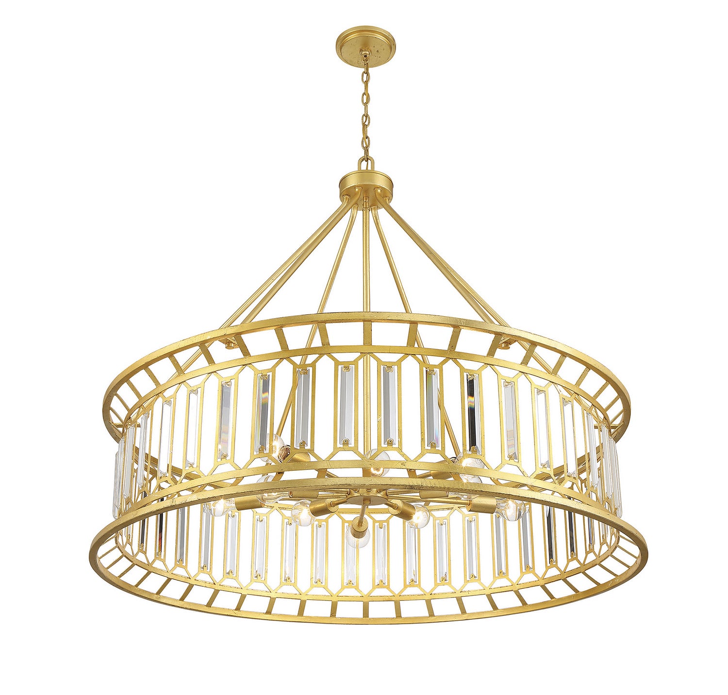 Savoy House - 1-1946-10-260 - Ten Light Chandelier - Daintree - True Gold