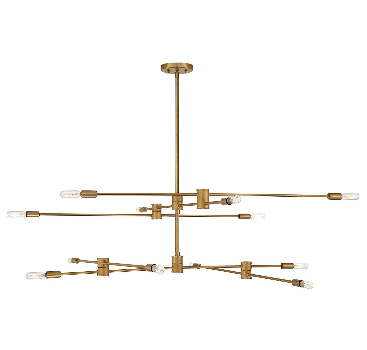 Savoy House - 1-7001-12-322 - 12 Light Chandelier - Lyrique - Warm Brass