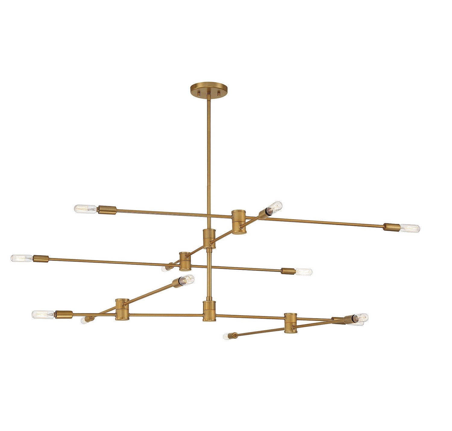 Savoy House - 1-7001-12-322 - 12 Light Chandelier - Lyrique - Warm Brass