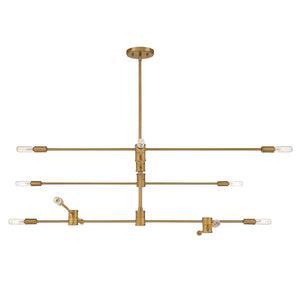 Savoy House - 1-7001-12-322 - 12 Light Chandelier - Lyrique - Warm Brass