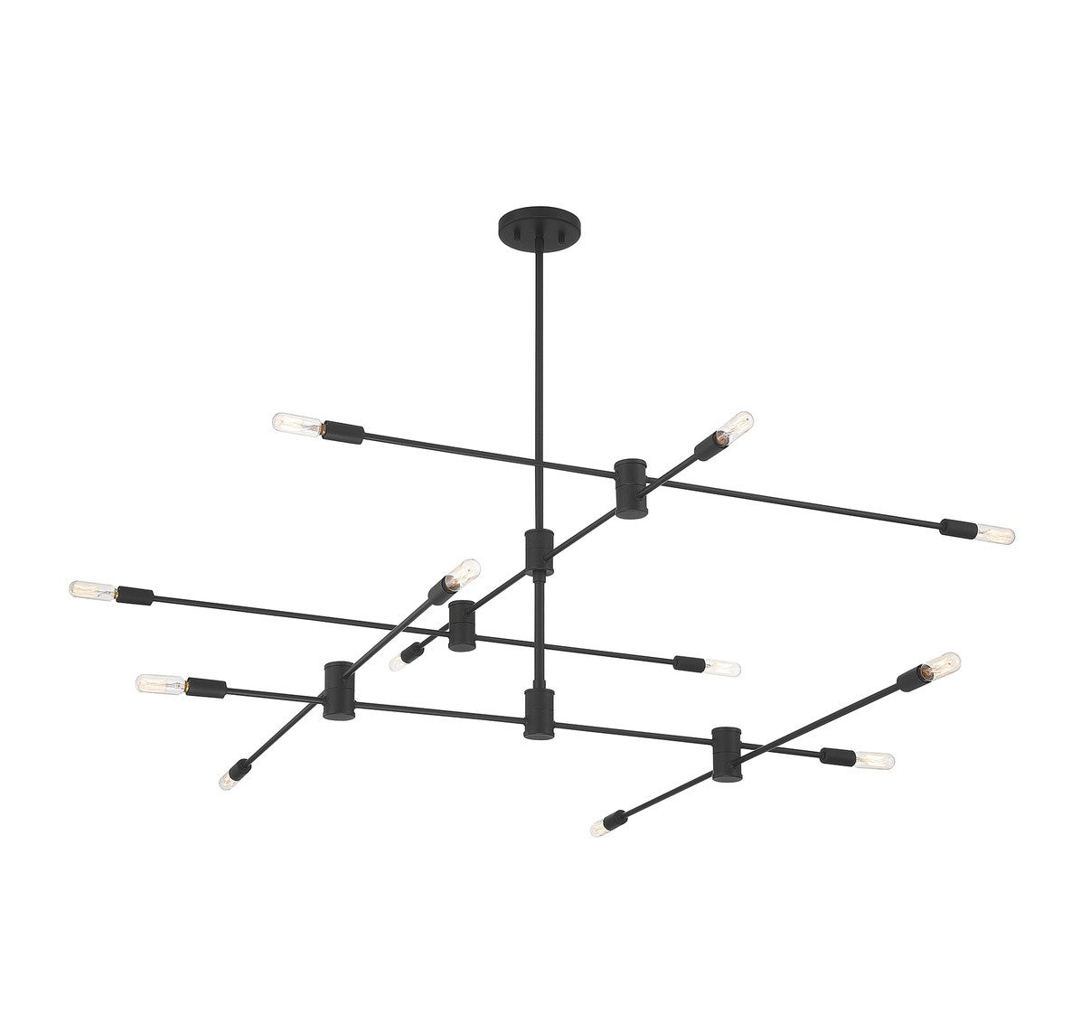 Savoy House - 1-7001-12-89 - 12 Light Chandelier - Lyrique - Matte Black